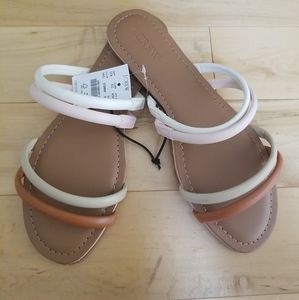 J CREW STRAPPY SANDAL SLIDE